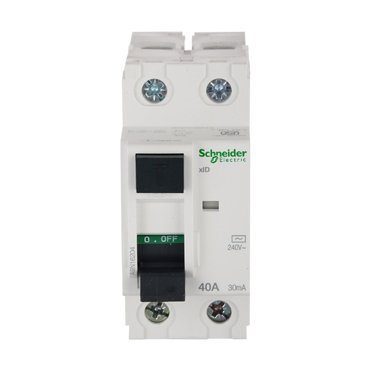 Schneider Acti 9 40A 2P 30mA RCCB (White, SC-TP-RRCB40)