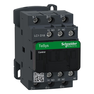 Schneider TeSys D 18A Contactor, 220V, LC1D18M7