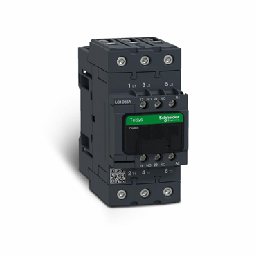 Schneider LC1D65AM7 65A AC Contactor, 220V, 3P, 1NO 1NC